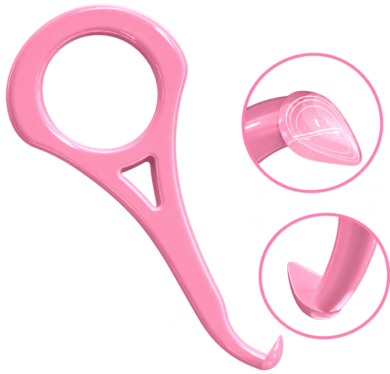 Pink StarSmile aligner removal hook
